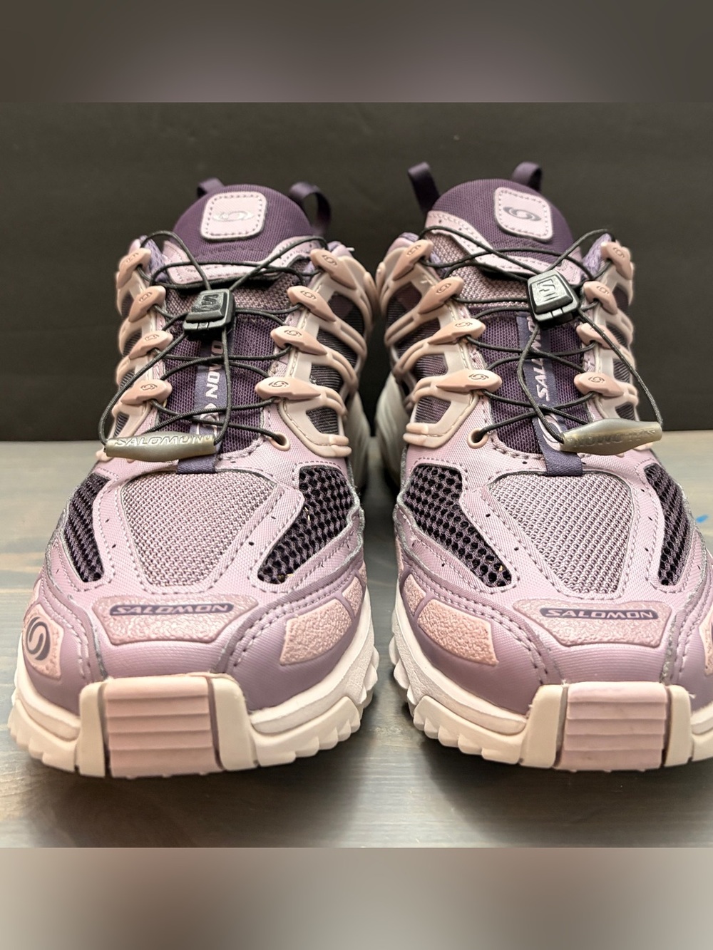 Salomon Women's Trail Running Shoes — Lavender/Pearl - Size 8.5 - Picture 7 of 9